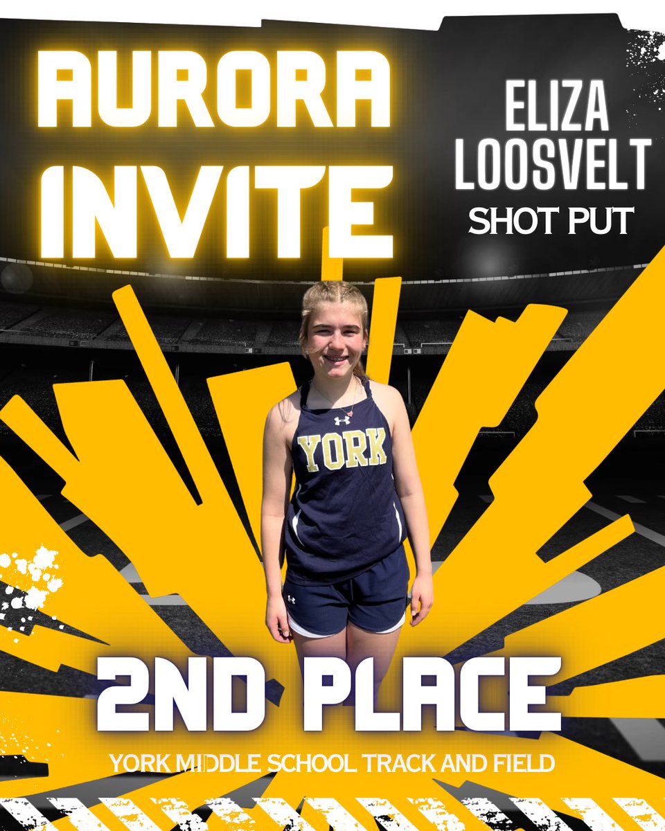 It’s a big day for YMS Track and Field. We are at the Aurora Invite. 
<a href="/YmsDukes/">York Middle School</a> #yorkdukes 

Results below! 👇🏻