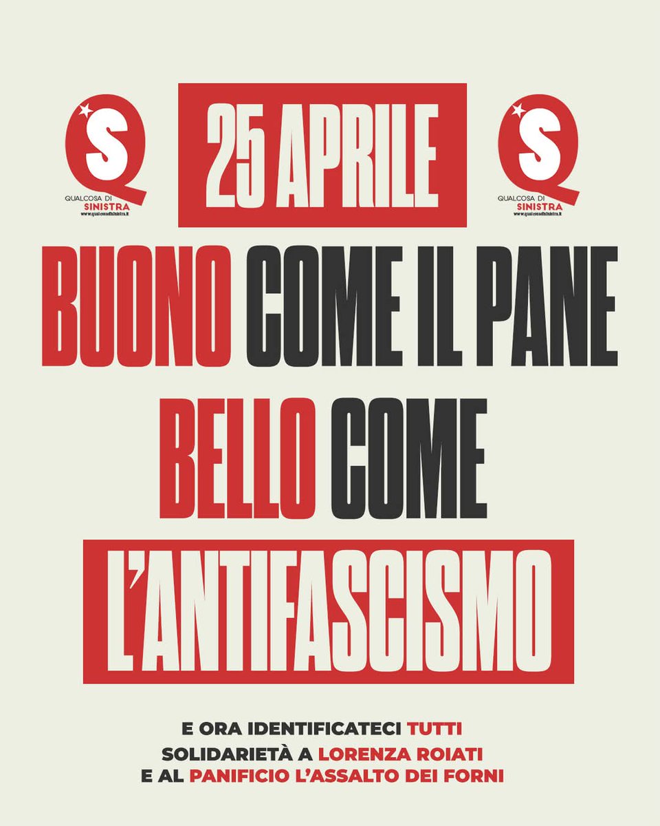 #25aprile Buono come il pane bello come l'antifascismo!