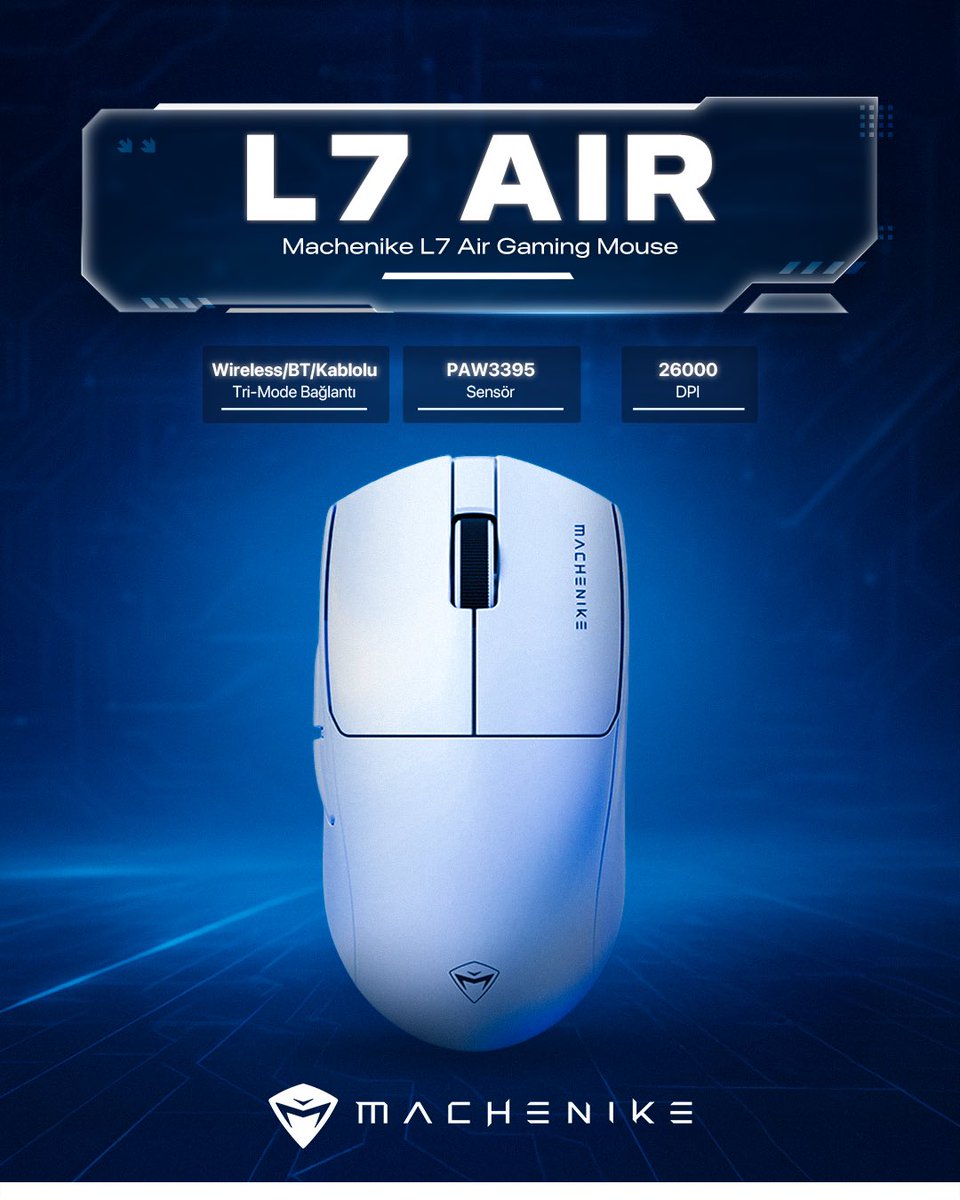 Machenike L7 Air – Hafif, Hızlı ve Üç Modlu!

Performanstan ödün verme! Machenike L7 Air, ultra hafif tasarımı, yüksek hassasiyetli sensörü ve tri-mode bağlantısıyla oyun deneyimini zirveye taşıyor!

#Machenike #GamingMouse #L7Air #GameYourWay