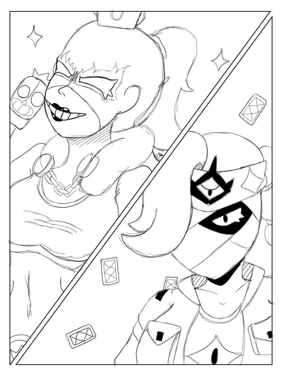 demon_rocket2's tweet image. Rey primo y Tara 
#BrawlStarsArt 
#BrawlStars