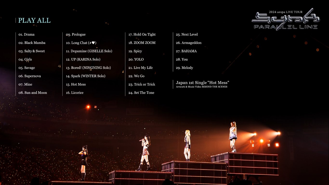 K-POP・アジア BLU-RAY 2024 aespa LIVE TOUR TOKYO DOME 2024 aespa LIVE TOUR SYNK : PARALLEL LINE in TOKYO DOME