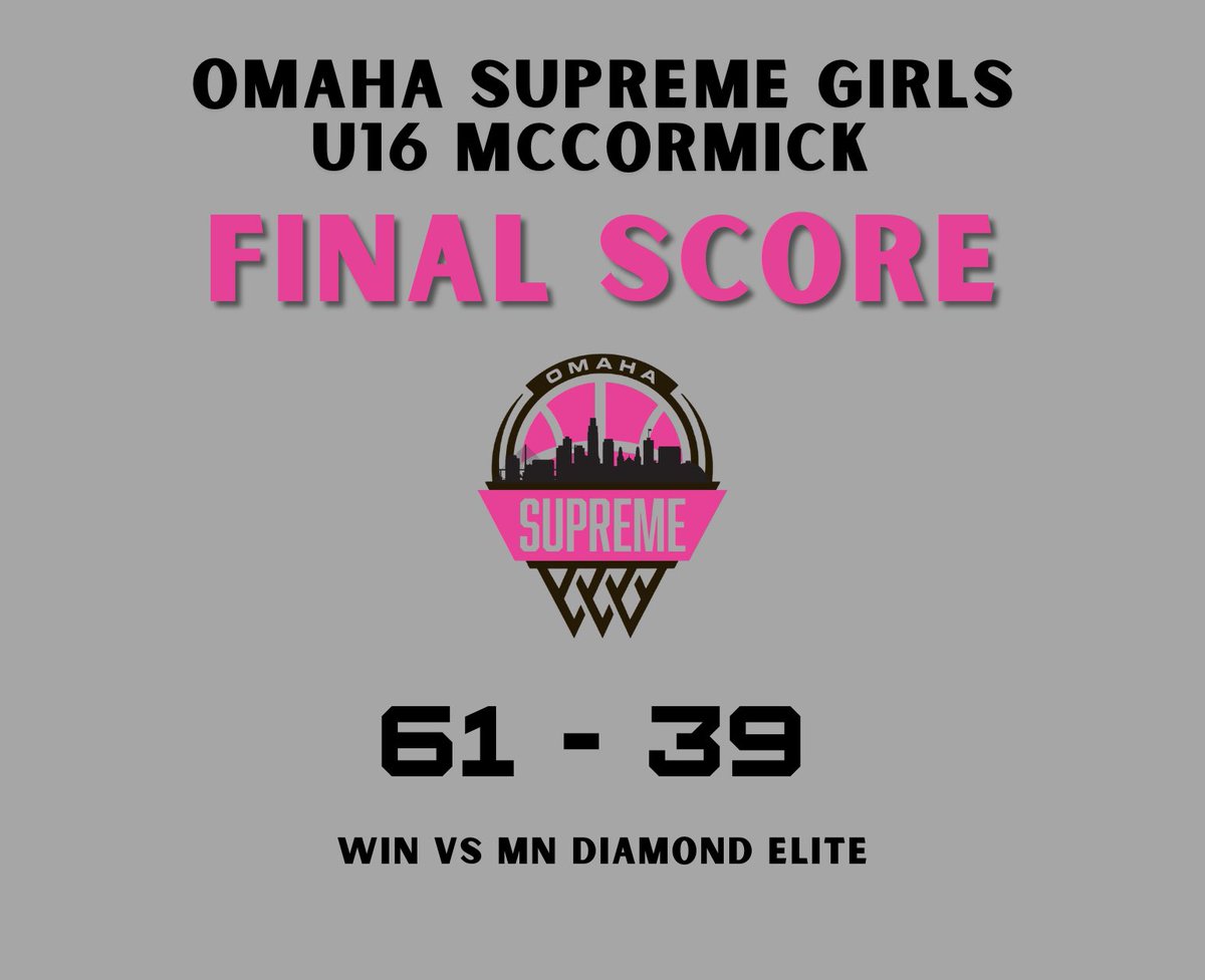 Great win from Girls U16 McCormick in the Spring Showcase!