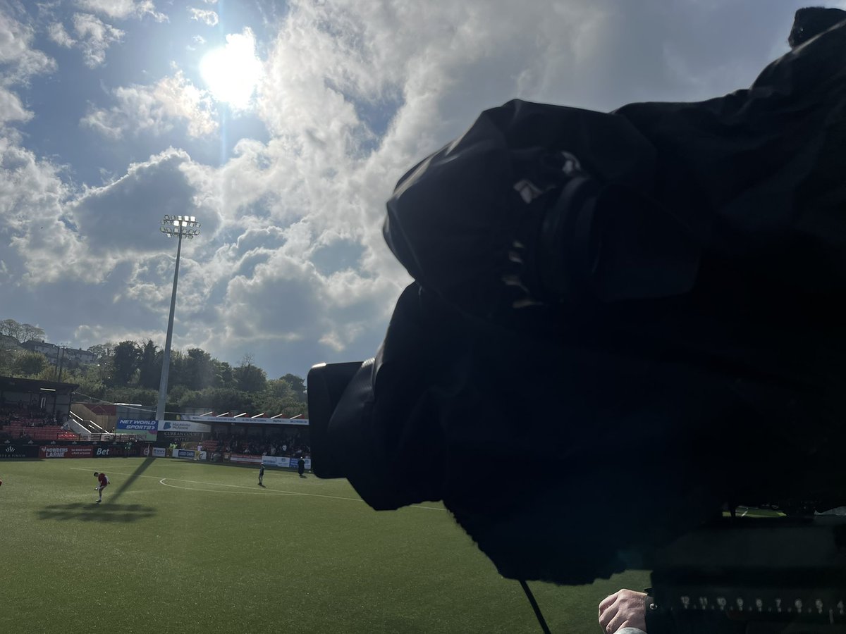 Nice day for it <a href="/larnefc/">Larne Football Club</a> <a href="/Glentoran/">Glentoran FC</a>