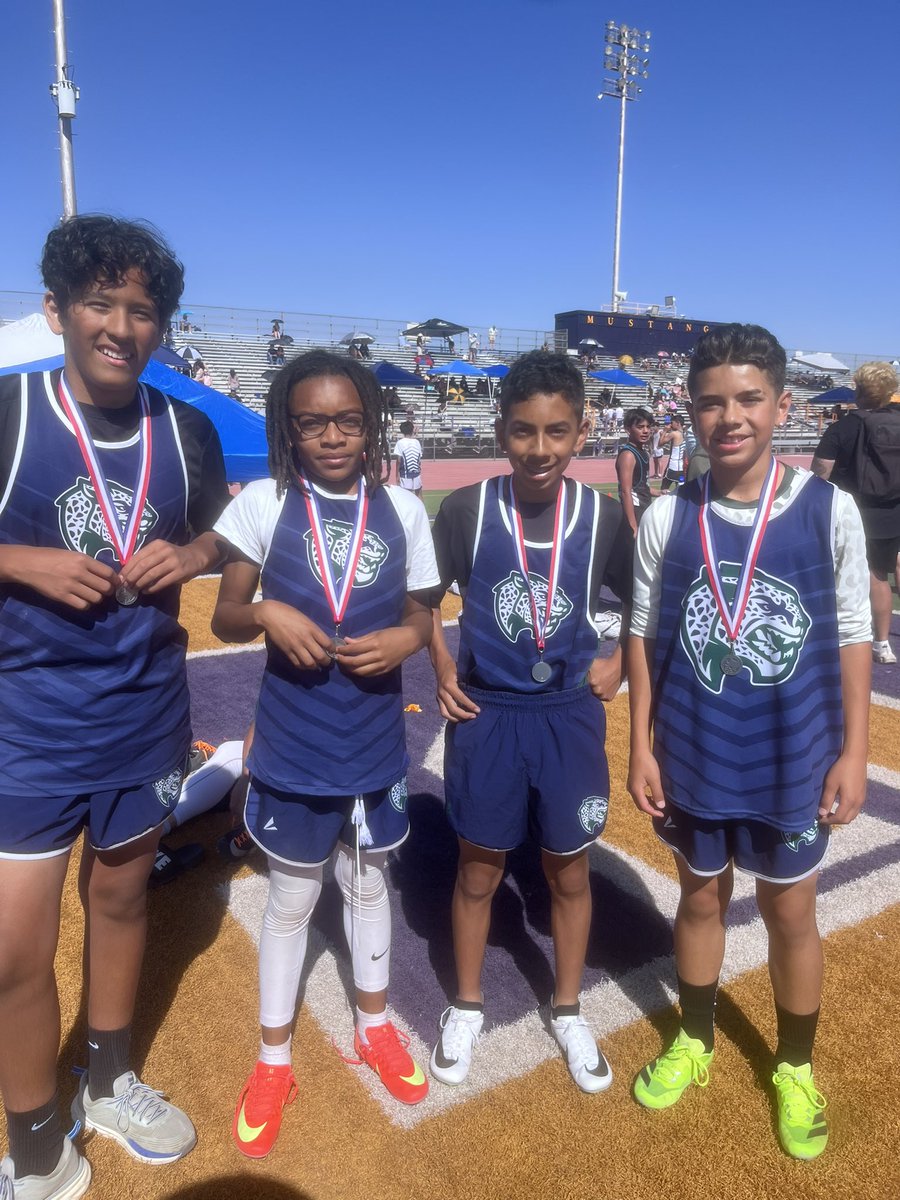 Coach Matt Jones (@iamcoachjones4) on Twitter photo There they go! 8th Grade 🥇 7th grade 🥈 in the 4x200 both squads qualify for Districts! 🎟️🎟️ <a href="/rmsjaguars1/">Richardson MS</a> <a href="/ElenaMo2016/">Elena Spalloni-Montero</a> <a href="/ODPHIRuben/">Luis Ruben Alarcon</a> <a href="/CoachTaylor_CT/">Chris Taylor</a> <a href="/AndressHS_Track/">Andress HS Track AND Field</a> There they go! 8th Grade 🥇 7th grade 🥈 in the 4x200 both squads qualify for Districts! 🎟️🎟️ <a href="/rmsjaguars1/">Richardson MS</a> <a href="/ElenaMo2016/">Elena Spalloni-Montero</a> <a href="/ODPHIRuben/">Luis Ruben Alarcon</a> <a href="/CoachTaylor_CT/">Chris Taylor</a> <a href="/AndressHS_Track/">Andress HS Track AND Field</a>