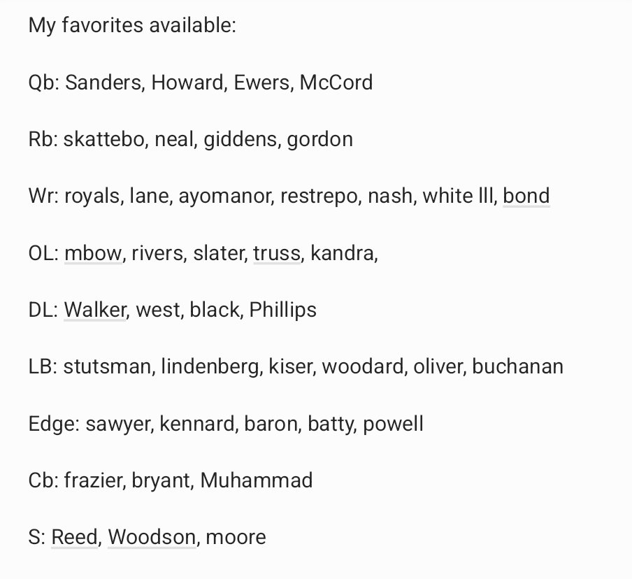 My day 3 favorites
Let's go Raiders!

#RaiderNation    
#NflDraft