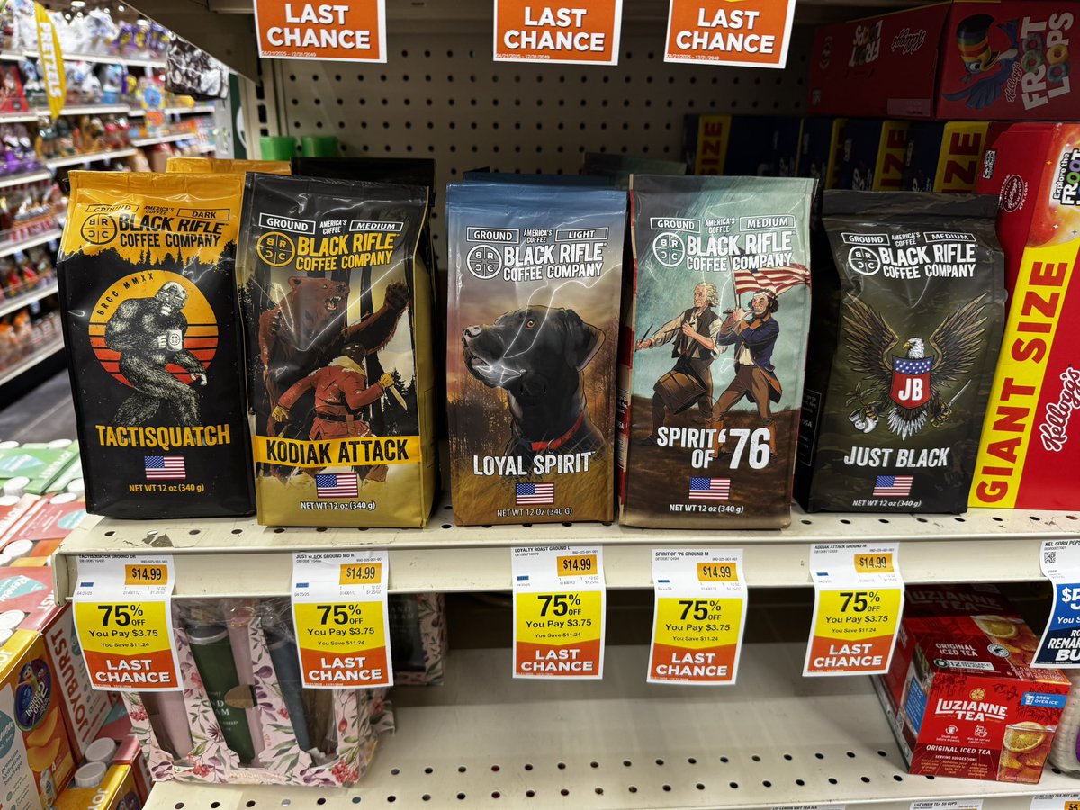 Just saw this at my local Grocery store.  This is what happens when you shit on your Target Audience in favor of people who will never buy your product.  Go woke, go broke.