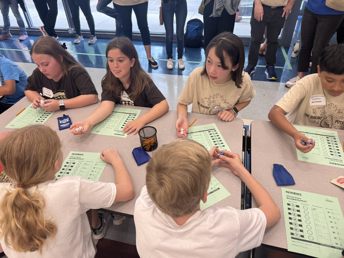 CarlWmSeward's tweet photo. Arlington Public Schools 19th Annual Math Dice Competition was a success today! Thanks to all of the kids (dicers we call them) parents and school administrators that come out to support! #SaturdayMathFun https://t.co/CDdWY5ffTw