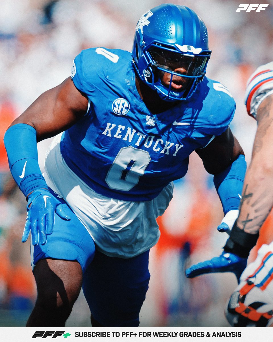 PFF_College's tweet image. Buffalo Selects Kentucky DL Deone Walker 109th Overall
🦬 73 QB Pressures Since 2023 (2nd Among DTs)