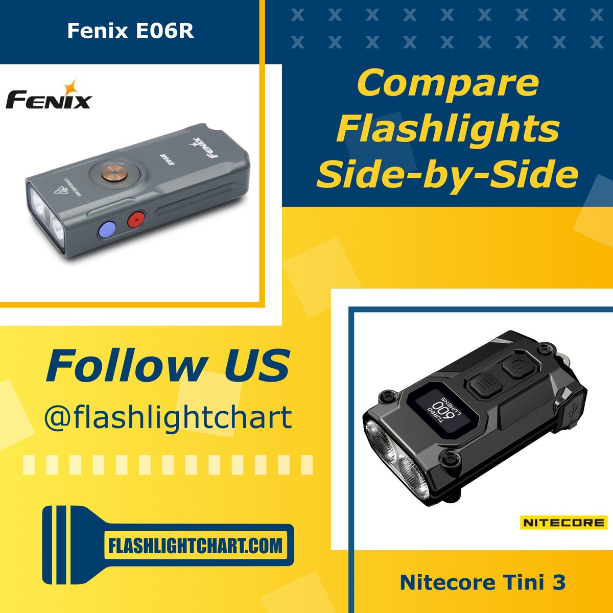 FlashlightChart's tweet image. The side-by-side comparison of the Fenix E06R and Nitecore Tini 3 flashlights.

#Fenix #FenixFlashlights
#Nitecore #NitecoreFlashlights
#flashlights #flashlightcommunity #ledflashlights

#edc 

#FlashlightChart

flashlightchart.com/compare/fenix-…