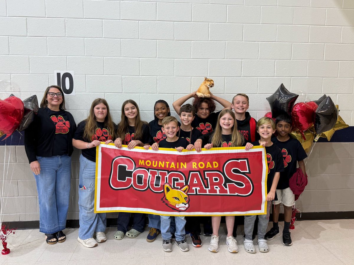 The Mountain Road Academic Bowl team brought their Cougar Pride to the CCSD competition! The team was led by their amazing coaches Danelle Anderson and Bonnie Anderson! They are excellent representatives polite scholars! We are so proud of them!@CherokeeSchools