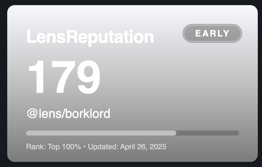 If you've been active on hey.xyz  be sure to mint your Lens Reputation Badge
 It costs 3 $GHO to mint (I grabbed some by bridging a very small amount of ETH from the Base Network to Lens on Jumperfi)