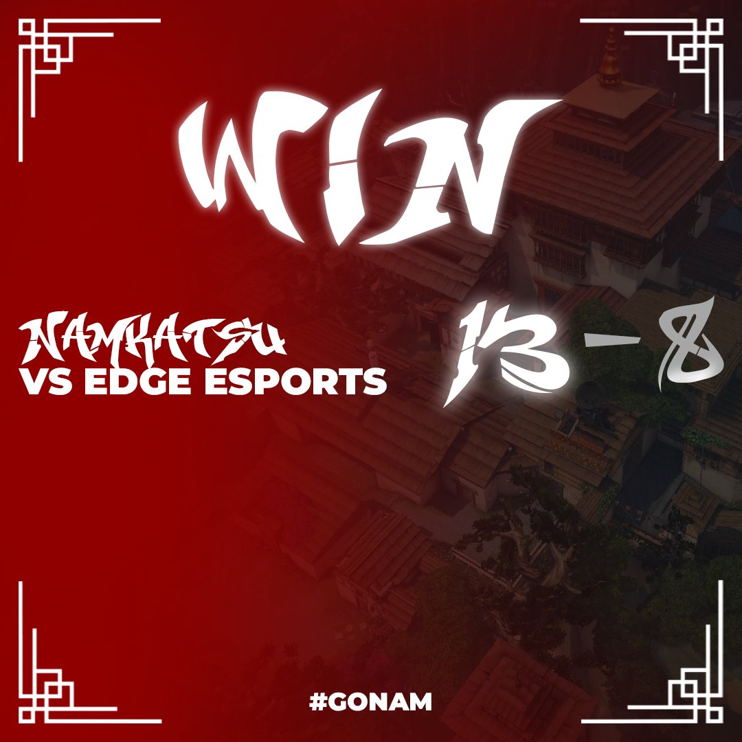 Premierde Son Haftayı 1W-1L alarak 3. olarak kapatıyoruz play-offlarda başarılar takım! #GONAM
🆚10-13 <a href="/teamphoenixtr/">Team Phoenix</a> 
🆚13-8 EDGE Esports