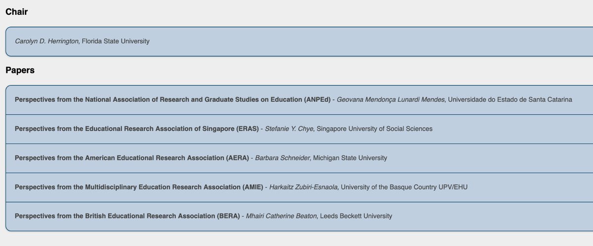 Today at 11:40 <a href="/gazt_harkaitz_z/">Harkaitz Zubiri Esnaola</a>, AMIE representative at <a href="/WERA_EdResearch/">WERA</a> will share in a symposium the very successful impacts of AMIE research in education and society and their transferability to the diverse contexts <a href="/AERA_EdResearch/">AERA</a> #AERA