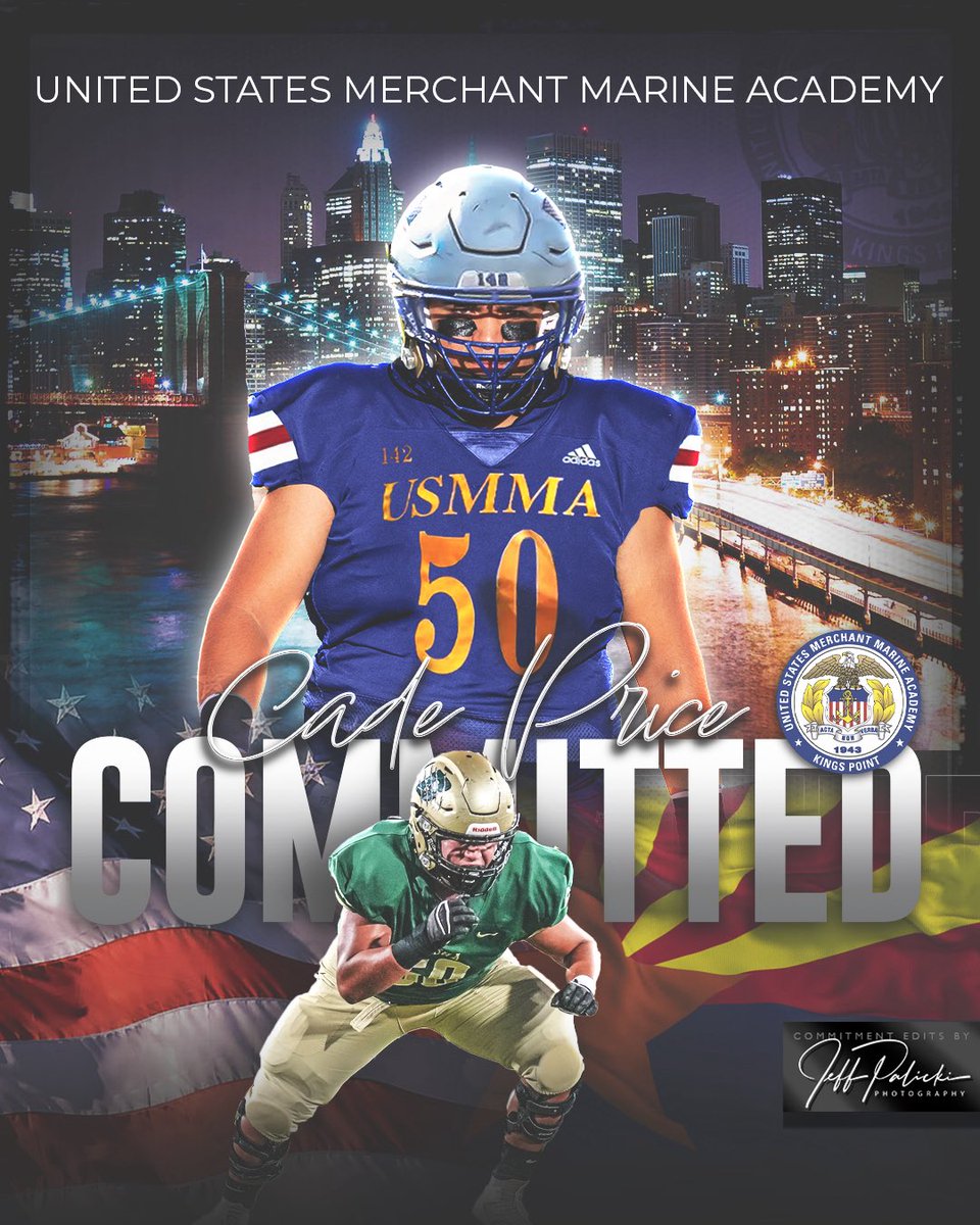 CadePrice34's tweet image. It’s been a journey… but I can’t wait for what’s next ➡️ very proud to announce that I have accepted my appointment to the United States Merchant Marine Academy in Kings Point, NY
@CoachKikel @coachbartelFB @CoachCroall @CoachPassante @CoachTKelly1 @bashagridiron @RonTBAOL