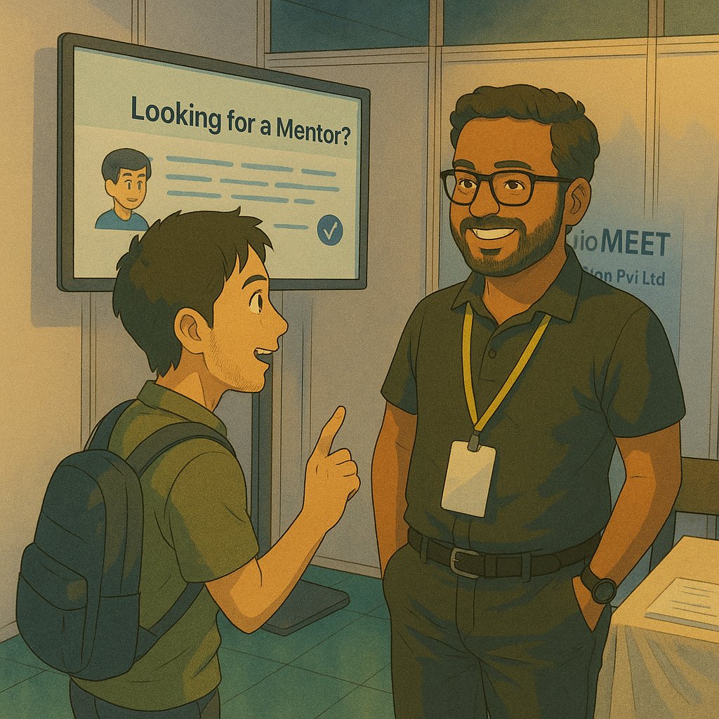 MentoMEET's tweet photo. Real Stories. Real Impact. 💬

At Rajasthan IT Day 25 | RIC Jaipur, a student visited our stall and shared —
 "This is @MentoMEET ! Their mentor helped me when I was stuck building a website. The session was wonderful." https://t.co/lTv1LBS50g