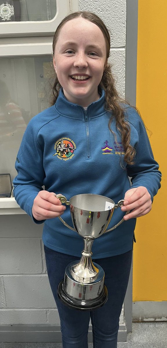 Huge congratulations to 1st year student Lily Barrett who won 1st place at the Cork Fleadh Ceol in Ballincollig today playing the concertina! What an incredible achievement — we are all so proud of you! 🎶👏