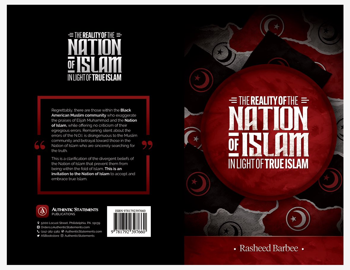 GtownMasjid's tweet photo. Help us print 10000 of “The Reality of the Nation of Islam” by Sh Rasheed Barbee - insha Allah 

For free distribution
Cost price: $7675

Cashapp: $germantownmasjid 
PayPal: https://t.co/fR3Bhu1Juv

Please note: NOI book https://t.co/az3pIhTbCO