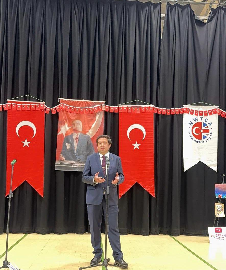 Kuzey Batı Türk Toplumu Derneği tarafından düzenlenen 23 Nisan Ulusal Egemenlik ve Çocuk Bayramı etkinliğinde vatandaşlarımızla biraraya geldik. / We were pleased to meet our citizens at the April 23 National Sovereignty and Children's Day event organised by the NWTCA.