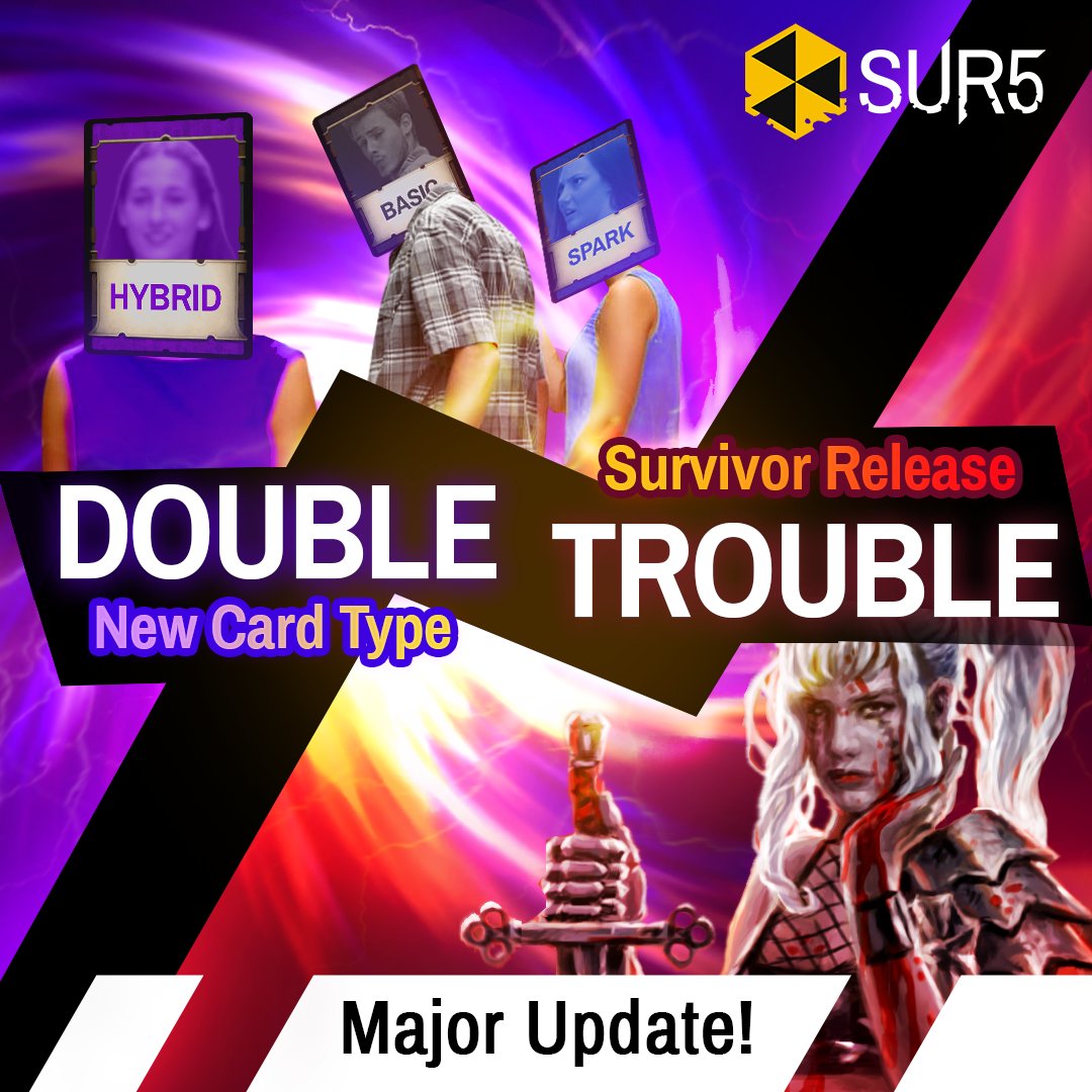 playsur5's tweet photo. #SUR5 โข๏ธ latest Major Update featuring a new playable pseudo-Vampire Survivor Sister Senn ๐ฉธ๐ฉธ๐ฉธ and exciting Hybrid ๐งฌ๐งฌ๐งฌ card type is up and running!
#MajorUpdate #NewPlayableCharacter #VampireSurvivor #Hybrid #GamingNews #GameUpdate #IndieGame #GameDev #Vampire #tcg https://t.co/K0RTcJUSmL