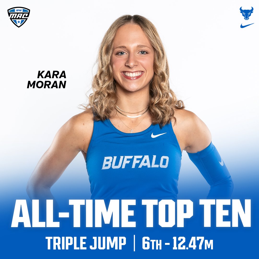 𝐑𝐈𝐒𝐈𝐍𝐆 𝐓𝐇𝐄 𝐑𝐀𝐍𝐊𝐒!

Kara Moran posted a new personal record of 12.47 meters in the triple jump at the UCF Knight Invite to rise to sixth in UB outdoor history!

#UBhornsUP
