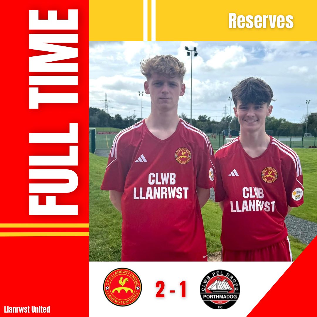 Reserves also finished on a high… 🔴👏🏼

⚽️ - Gruffud Ap Gwyndaf 

⚽️ - Riley Thomas