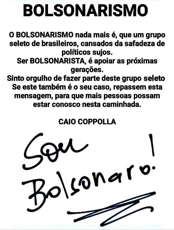 EU SOU 💯% BOLSONARO ✓