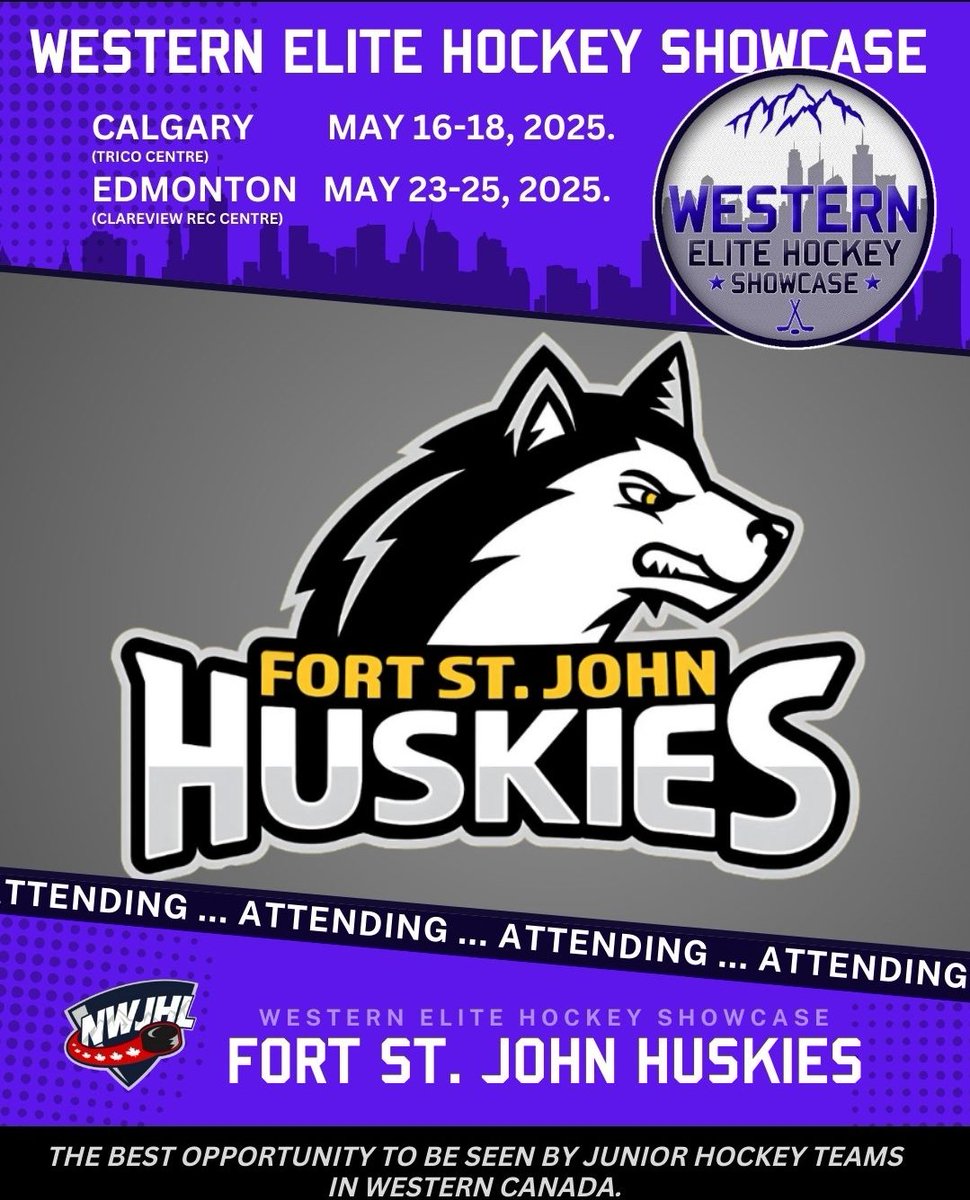 FSJ Huskies will be attending the Western Elite Hockey Showcase next month!

westernelitehockey.com