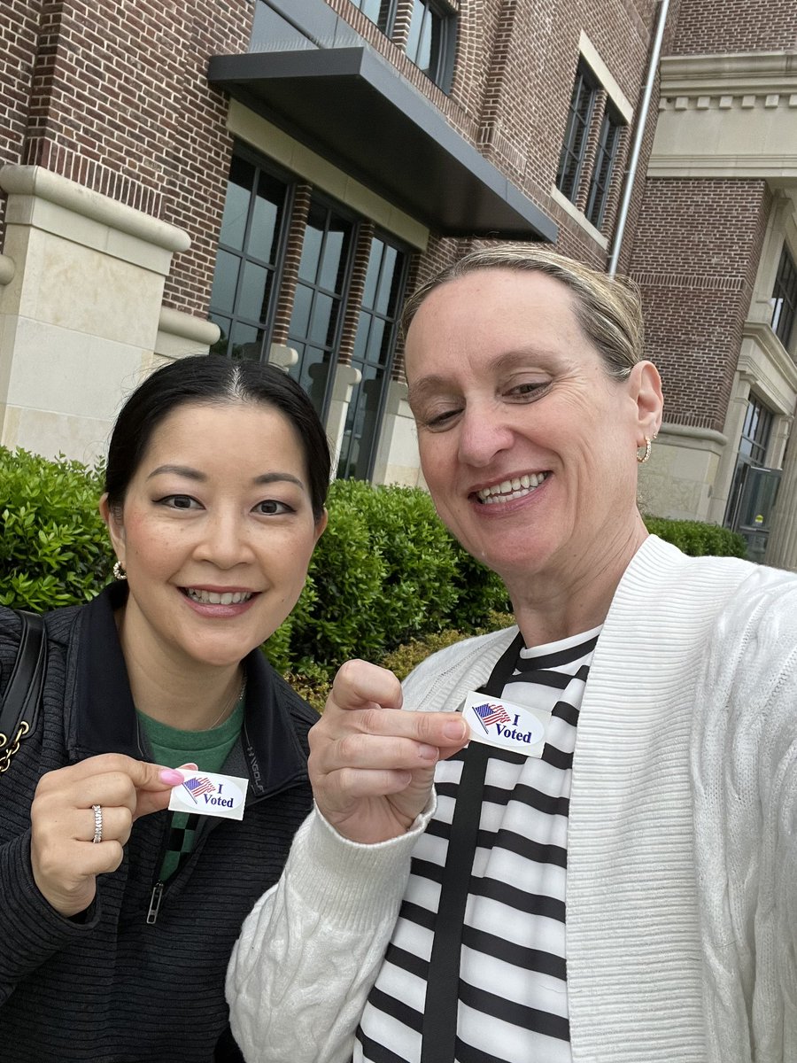 Early voting started this week! We made sure our voices were heard…have you voted yet? ✔️