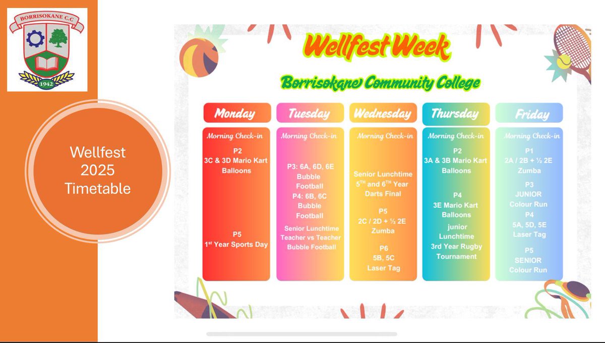 A very busy week ahead for WellFest Week with lots of activities planned for all! #wellbeing #teamwork