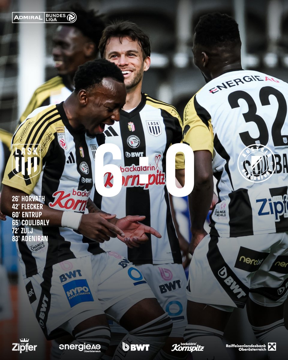 LASK_Official's tweet photo. Schützenfest in der Raiffeisen Arena 😍
______________________________
⚫⚪ASK 6-0 SKA🟣⚪ #ASKSKA #ADMIRAL FT https://t.co/SkMc0VVlgt