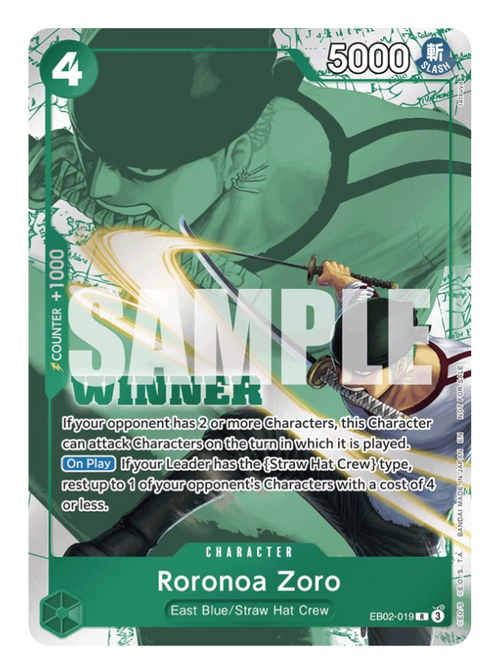 The next set of winner cards is shown off in the deck builder on