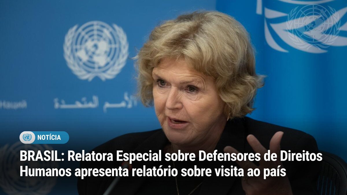 ONU Brasil (@onubrasil) on Twitter photo "Priorizar a demarcação e titulação de terras indígenas e quilombolas."
Essa é uma das principais recomendações da Relatora Especial <a href="/MaryLawlorhrds/">Mary Lawlor UN Special Rapporteur HRDs</a> ao #Brasil. Ela apresentou seu informe sobre o país ao <a href="/UN_HRC/">UN Human Rights Council</a> em março.
➡️bit.ly/ONU_MaryLawlor @ONU_Derechos "Priorizar a demarcação e titulação de terras indígenas e quilombolas."
Essa é uma das principais recomendações da Relatora Especial <a href="/MaryLawlorhrds/">Mary Lawlor UN Special Rapporteur HRDs</a> ao #Brasil. Ela apresentou seu informe sobre o país ao <a href="/UN_HRC/">UN Human Rights Council</a> em março.
➡️bit.ly/ONU_MaryLawlor @ONU_Derechos
