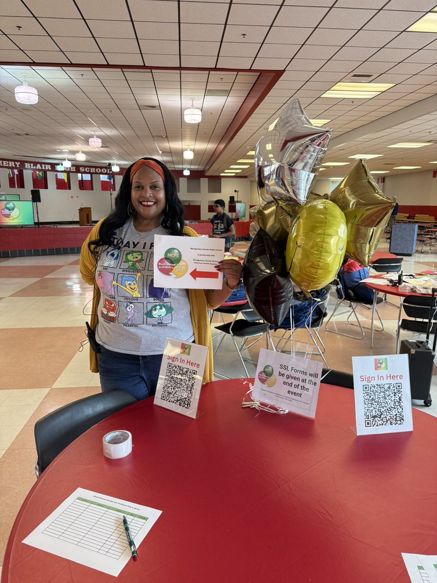 MCPS Counseling (@mcpscounseling) on Twitter photo Taking the lead and organizing the Black Mental Health and Wellness Fair is <a href="/CounselorJazzy/">TheJazzyCounselor, LCPC, NCC š¶šš¶</a> our very own at MCPS! Please come on down to Montgomery Blair High School, 51 University Blvd E, Silver Spring, Maryland 20901 from 1pm-5pm TODAY! <a href="/MCPS/">MCPS</a> <a href="/mbhs_blazers/">Montgomery Blair High School</a> Taking the lead and organizing the Black Mental Health and Wellness Fair is <a href="/CounselorJazzy/">TheJazzyCounselor, LCPC, NCC š¶šš¶</a> our very own at MCPS! Please come on down to Montgomery Blair High School, 51 University Blvd E, Silver Spring, Maryland 20901 from 1pm-5pm TODAY! <a href="/MCPS/">MCPS</a> <a href="/mbhs_blazers/">Montgomery Blair High School</a>