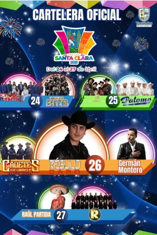 irmitademontero's tweet photo. Hoy Sabado 26 de abril
Llega @GermanMontero5 y  su Banda Ahomense con todos sus exitos a la Expo Feria De Santa Clara en Tocumbo Michoacán
No te lo puedes perder.
#GermanMontero 
#Ahomense 
 #MonteroMusic 
#FamiliaGM 
#PlebesDeMontero
#SedeMorelos
#Irmita💎 https://t.co/mOIGjstLCI
