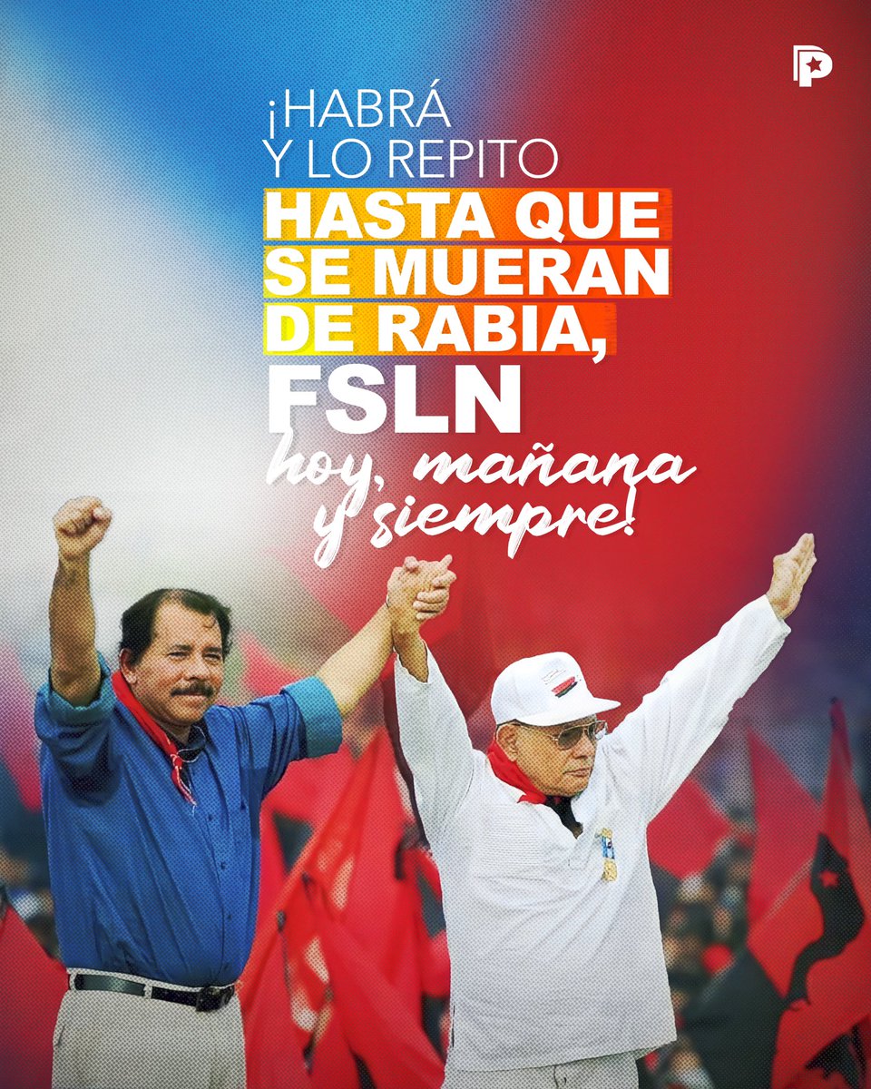 🔴⚫ “¡Habrá, y lo repito, hasta que se mueran de rabia… FSLN hoy, mañana y siempre!” 
Así lo dijo el Comandante Tomás Borge, con la firmeza de quien escribe historia con coraje.