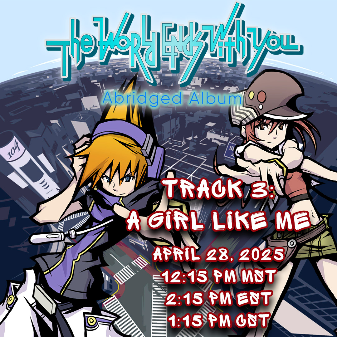 The next episode of #TWEWYAbridgedAlbum will be coming out this Monday, April 28, 2025!

Times are included here too, hope to see ya'll there!

#TWEWY #TheWorldEndsWithYou #WEWY #Abridged #parody
