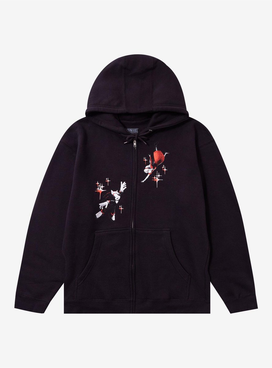 New hoodie on Hot Topic's site featuring Sonic x Shadow