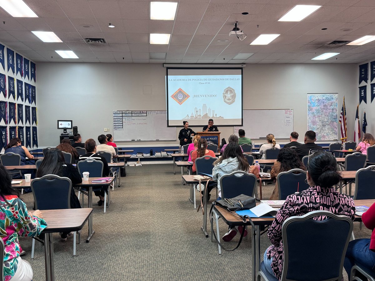 We’re excited to kick off the 55th Citizens Police Academy Class! Offered in both English and Spanish, these classes are a hands-on time to build trust, learn together, and strengthen our collaboration in every neighborhood. #DallasPD