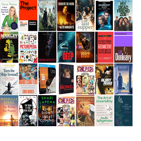 This week the Henderson Libraries have 597 new books, 34 new movies, and one new music CD.  New items include I Wish Someone Had Told Me . . ., The Project, Last Breath, Outlander, Mickey 17, Black Bag, The Alto Knights, and The Last Supper. wowbrary.org/nu.aspx?p=318-…
