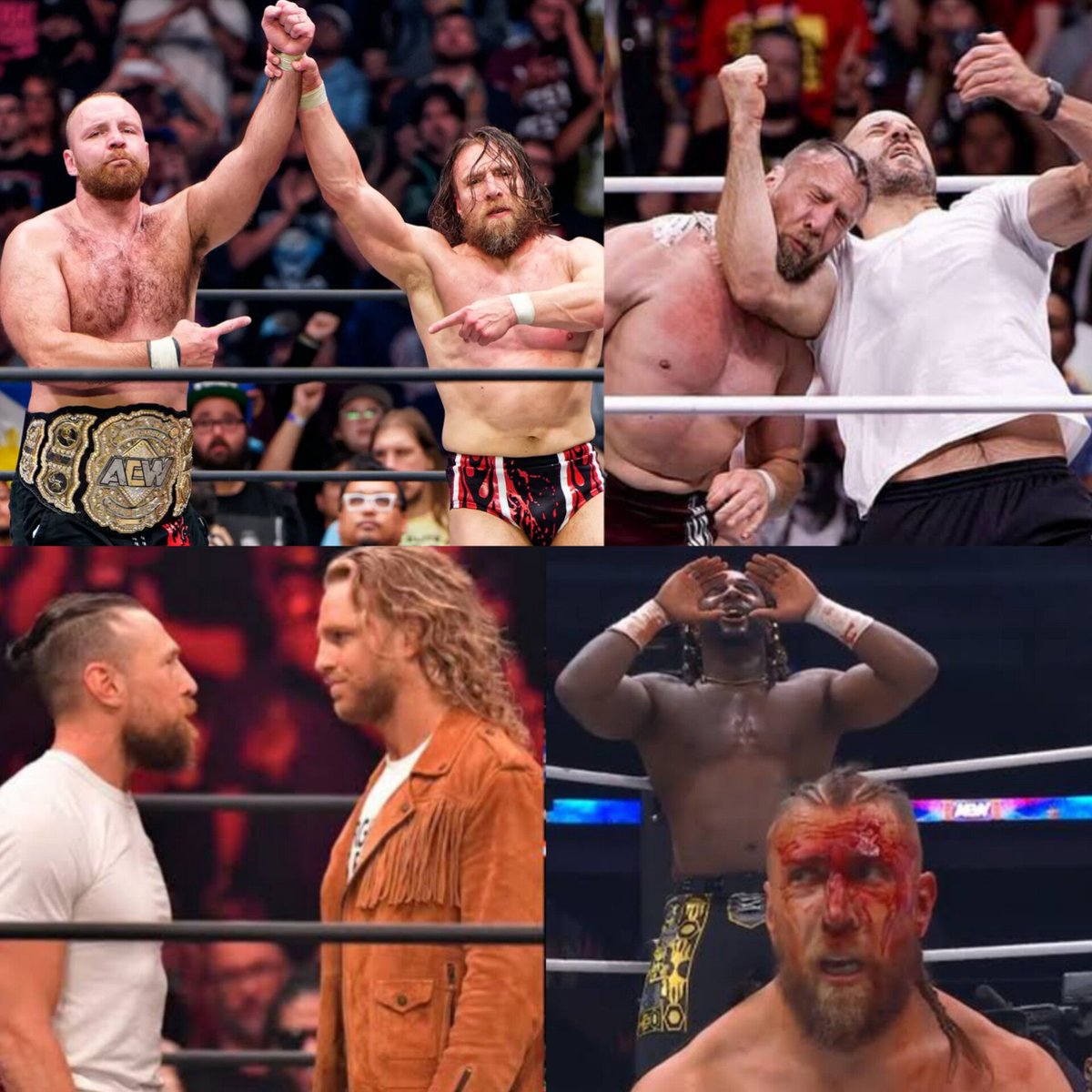 Bryan Danielson was asked to choose 4 wrestlers who he’s had the best in-ring chemistry with, Danielson named:

1. Jon Moxley
2. Claudio Castagnoli
3. Hangman Adam Page
4. Swerve Strickland

(via <a href="/JamalNiaz/">Jamal Niaz</a>)