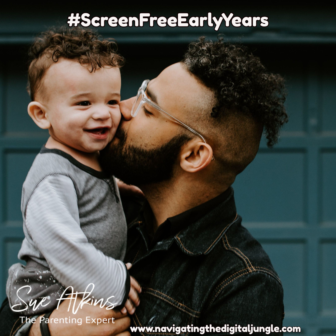 SueAtkins's tweet image. The best WiFi connection? Eye contact, cuddles, and time together. #ScreenFreeEarlyYears #EarlyYears