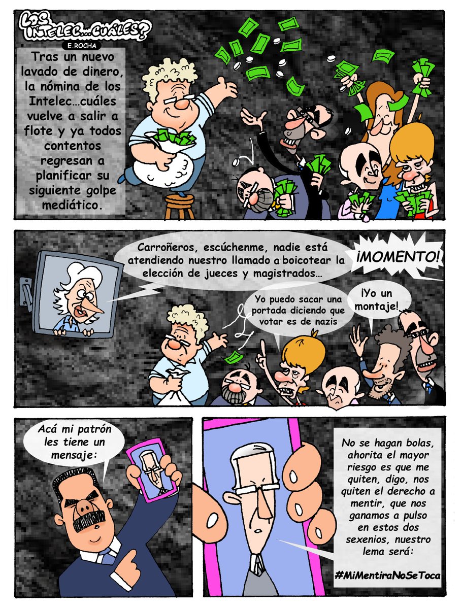 La humanidad en su largo proceso evolutivo, ha creado la política como medio de organización social y esta a su vez ha creado corrientes de pensamiento. Una de ellas encabezada (o descabezada) por infrahomínidos, muy corrientes de pensamiento, los Atypicus-ladínus. Intelec cuáles