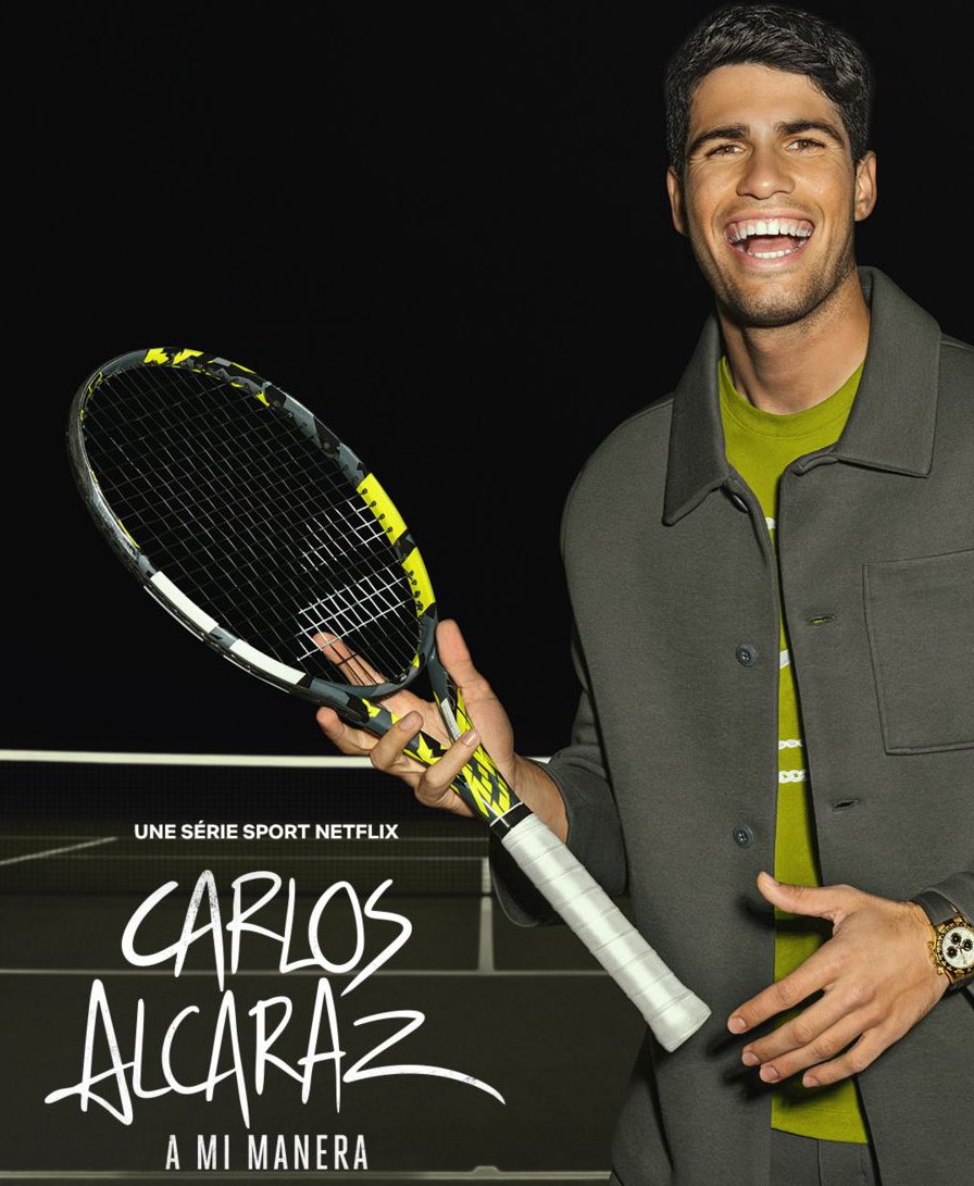 Intéressantes facettes de Carlitos exposées dans ce doc insider en trois volets sur la plateforme qui commence par N et se termine par FLIX. 
#TennisExtra