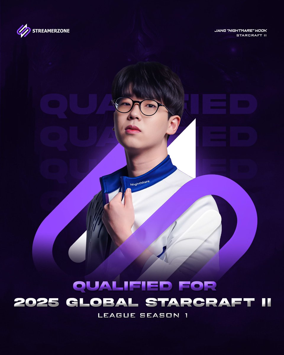 Jang “Nightmare” Wook has secured his spot in the Global StarCraft II League (GSL) 2025 Season 1! 🏆

The GSL is the most prestigious StarCraft II tournament in the world, featuring only the best of the best.

Competition kicks off soon in Seoul, South Korea - get ready for some