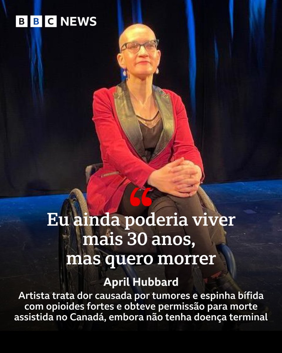 bbcbrasil's tweet image. "Meu sofrimento e minha dor estão aumentando, e não tenho mais a qualidade de vida que me deixa feliz"

A BBC explica como funciona a morte assistida no Canadá, onde alguns dizem que agora é mais fácil morrer do que obter apoio para viver: bbc.in/3YKJ4Sa

#MaisLidas
