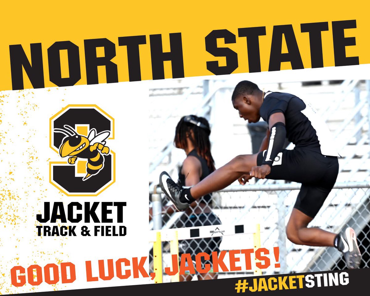 Good luck to Jacket Track &amp; Field competing in the North State Meet today at Clinton! Proud of our North State qualifiers...
Girls:
Emerald Owens - Long Jump
Jocelyn Randle - 100 Meters &amp; 200 Meters
Taniya Turner - 100 Meters &amp; Long Jump
Luxury Wordlaw - High Jump
All 4 Relays
