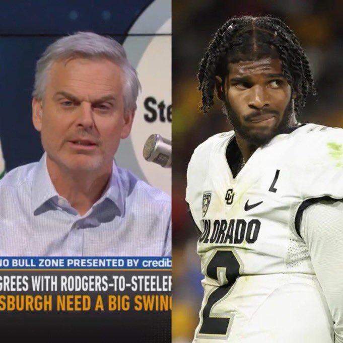 Covers's tweet image. "I would trade T.J. Watt, George Pickens, two first rounders and go get Shedeur Sanders if you think he's a starting QB." 

- Colin Cowherd in January