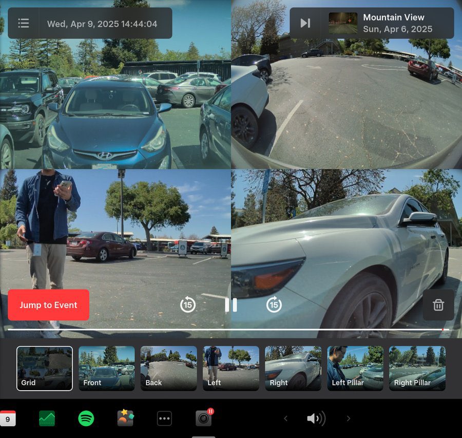TeslaNewswire's tweet photo. 🔥🚀 The Tesla Spring Update 2025.14.1 is now rolling out to a 5th and 6th batch of owners (reaching ~49% of the fleet)!

2025.14.1 changelog:
✅ Adaptive Headlights [US & Canada]
✅ Blind Spot Camera on Driver Screen [New S/X]
✅ Dashcam Update & Side Camera Recording [AMD Ryzen]
Your vehicle's side cameras (B-Pillar) will now be recorded to both Dashcam and Sentry clips, increasing the total number of camera views from 4 to 6.
The Dashcam Viewer app has also been redesigned with a grid view and quick access to the next video, making it easier review recordings.

✅ Alternative Trip Plans
Multiple trip plans are now available for you to choose from, allowing you to better suit your travel needs.
• Fastest: offers the quickest route
• Best Amenities: prioritizes stops near open and highly rated restaurants, shops, and restrooms
• Fewer Stops: minimizes charging stops

✅ Comfort Drive Mode in Autopilot [CT]
Your Cybertruck will now automatically transition to Comfort Drive Mode when Autopilot is engaged.

✅ Lane Departure Avoidance [CT]

✅ Save Trunk Height Based on Location [3/Y, New S/X, New 3]
To set height, manually adjust the lift gate to your preferred opening height, then press & hold the trunk close button until you hear a chime.

✅ Save Frunk Height Based on Location [Cybertruck]

✅ Avoid Highways in Navigation

✅ Keyboard Languages
Switch between different language input methods on your touchscreen.

✅ Keep Accessory Power On
Use or charge devices through USB ports / inductive phone charger / low voltage outlets (depending on what your vehicle is equipped with) after exiting your Tesla, as long as battery is >20%

✅ The new rear view shows a larger field of vision and improves visibility of rear cross traffic
✅ When viewing a charger location page, nearby restaurants, cafes, and shops within walking distance are displayed at the bottom
✅ In your Navigation settings, you can choose to show or hide chargers on the map that are not owned or serviced by Tesla.
✅ Media search results are now filtered by sources, providing faster and more streamlined access to content
✅ You can now shuffle an entire Apple Music playlist that contains more than 100 songs
✅ Easily scroll through your SiriusXM favorites by tapping the steering wheel button left or right
✅ Sign in with your Amazon Music Free account. Requires Premium Connectivity or an active WiFi connection
✅ See what song will play next on YouTube Music playlists in the Up Next view of the media player
✅ If your hotspot is enabled, it will automatically connect to your vehicle once you start driving, so you won’t have to reconnect each time
✅ Contact are now displayed for incoming calls and in the vehicle's Phone app
✅ Side repeater camera views displayed at the top when using reversing (or using cameras) [undocumented]
✅ Sentry Mode updated UI [undocumented]
✅ New Trip Summary: a new summary at the top displays total trip duration, distance, number of stops, and estimated arrival time [undocumented]
✅ Minor Map UI Changes [undocumented]
✅ Service Mode Improvements [undocumented]