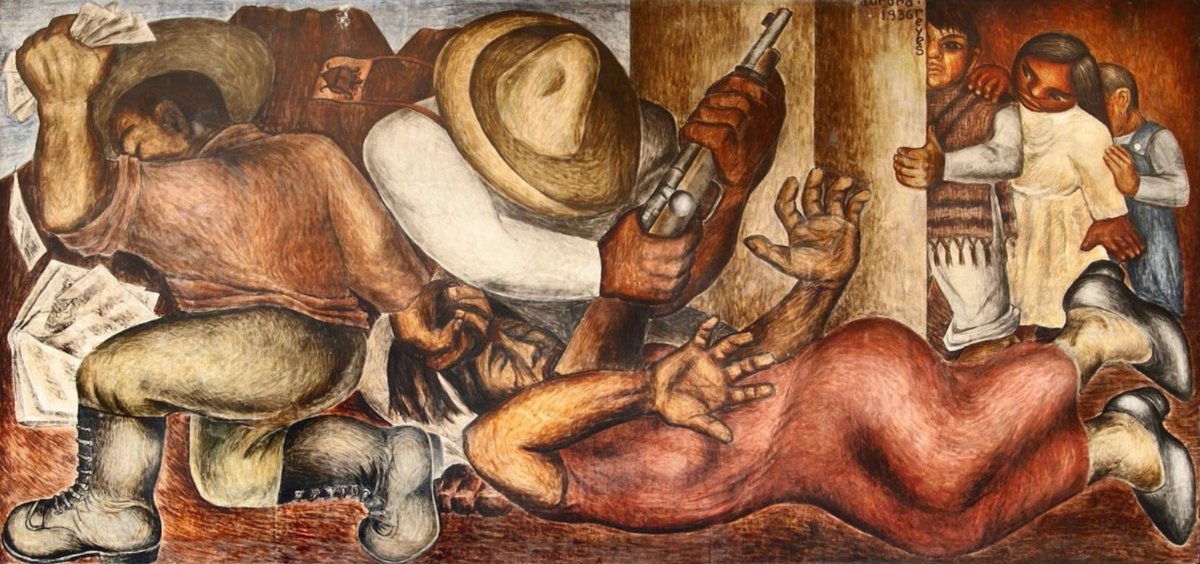 Aurora Reyes, quien falleció en un día como hoy en 1985, es considerada la primera mujer muralista de México. Nació en Hidalgo del Parral, Chihuahua, en 1908, e ingresó a la Escuela Nacional de Bellas Artes en 1925, donde desarrolló su formación artística.

Su trabajo abordó