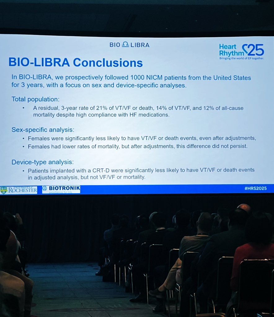 Fatima Ezzeddine (@ezzeddinemd) on Twitter photo BIO-LIBRA: Toward balanced sex, race, and ethnicity representation in research!
<a href="/VKutyifa/">Valentina Kutyifa</a>
#HRS2025 BIO-LIBRA: Toward balanced sex, race, and ethnicity representation in research!
<a href="/VKutyifa/">Valentina Kutyifa</a>
#HRS2025